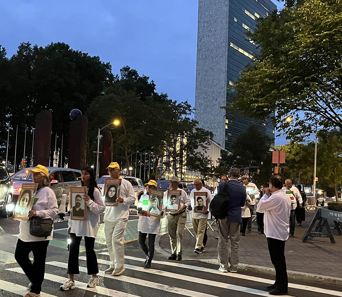 HWBN volunteers engaging with the public near the United Nations